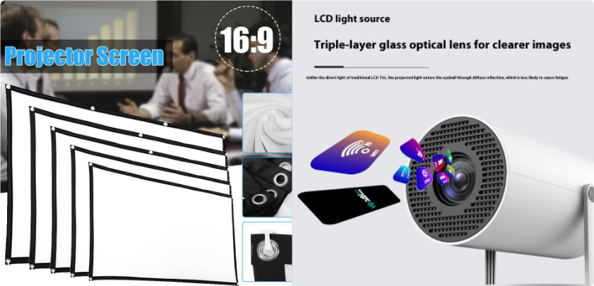 Portable Projector Small Straight Projector For Home