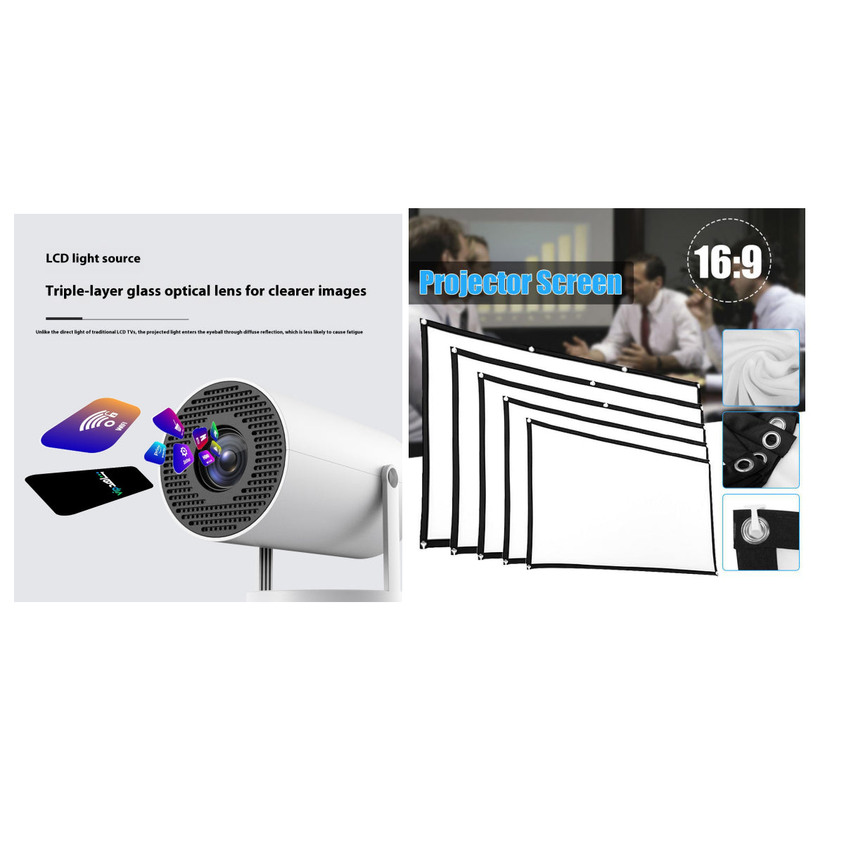 Portable Projector Small Straight Projector For Home